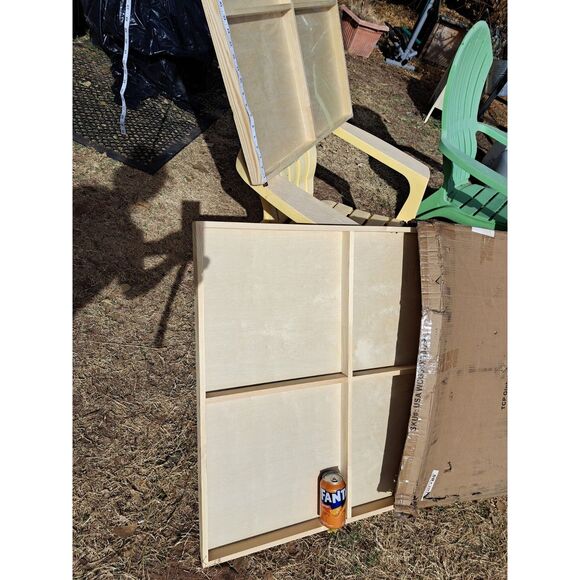 NIB- TWO 30"x 30" Extra Large wooden Shadow Box with 4 separate frames inside - Picture 2 of 10